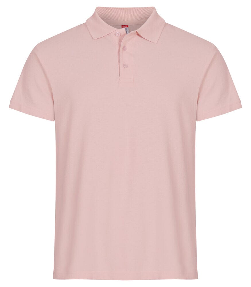 Nouveau Basic Polo -028230 polo homme : minimum 5 pièces Clique Rose pale XS 