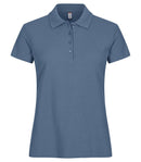 Nouveau basic Polo - 028231 Polo femme :minimum 5 pièces Clique Bleu acier XS 