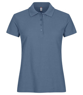 Nouveau basic Polo - 028231 Polo femme :minimum 5 pièces Clique Bleu acier XS 