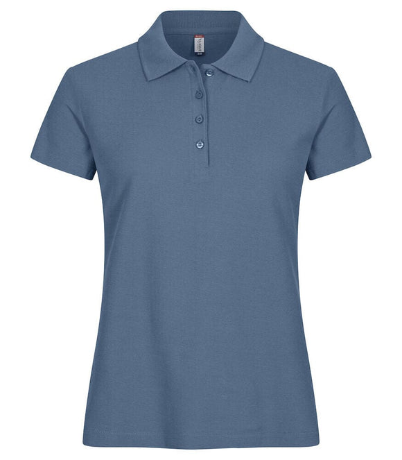 Nouveau basic Polo - 028231 Polo femme :minimum 5 pièces Clique Bleu acier XS 