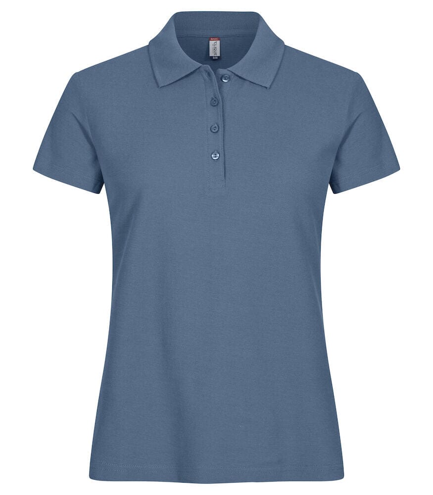 Nouveau basic Polo - 028231 Polo femme :minimum 5 pièces Clique Bleu acier XS 