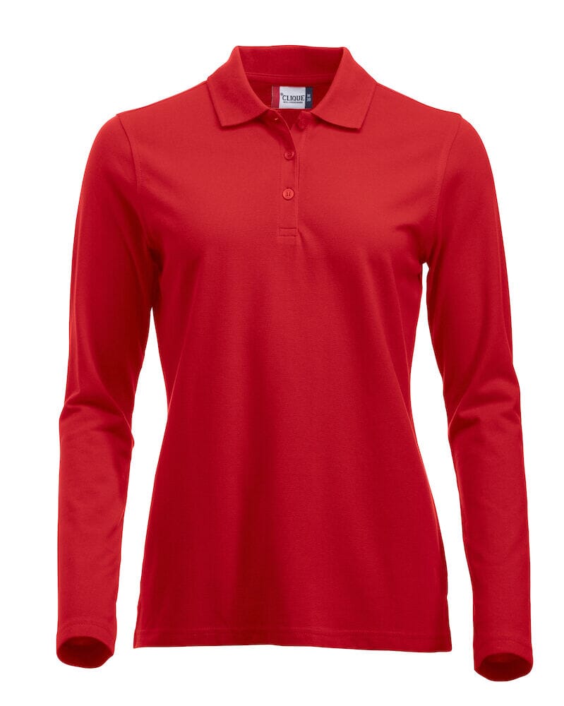 Classic Lincoln manche longues- 028247 Polo femme:minimum 5 pièces Clique Rouge XS 