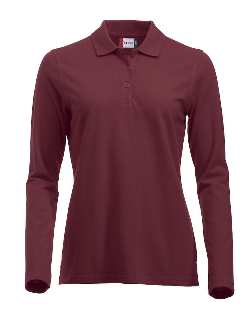 Classic Lincoln manche longues- 028247 Polo femme:minimum 5 pièces Clique Bordeaux XS 