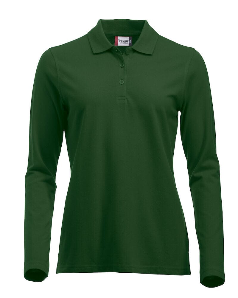 Classic Lincoln manche longues- 028247 Polo femme:minimum 5 pièces Clique Vert bouteille XS 