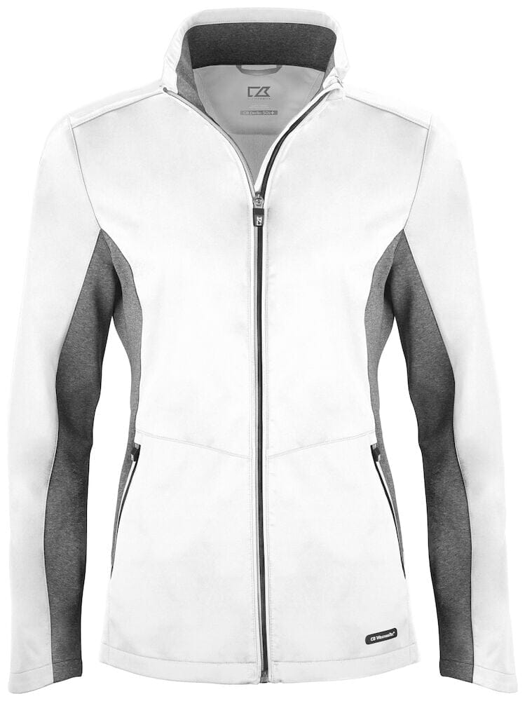 Navigate softshell bi-matière - 351459 Veste femme:minimum 5 pièces Cutter & buck Blanc XS 