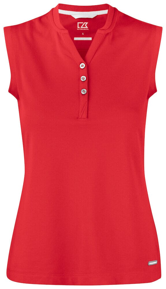 Polo sleeveless dames-353407 Polo femme :minimum 5 pièces Cutter & buck Rouge S 