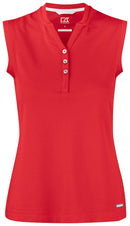 Polo sleeveless dames-353407 Polo femme :minimum 5 pièces Cutter & buck Rouge S 