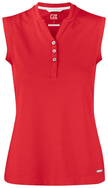 Polo sleeveless dames-353407 Polo femme :minimum 5 pièces Cutter & buck Rouge S 