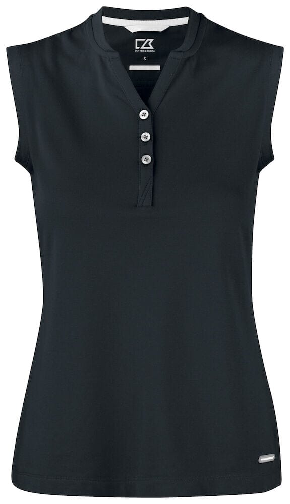 Polo sleeveless dames Polo femme :minimum 5 pièces Cutter & buck Noir S 