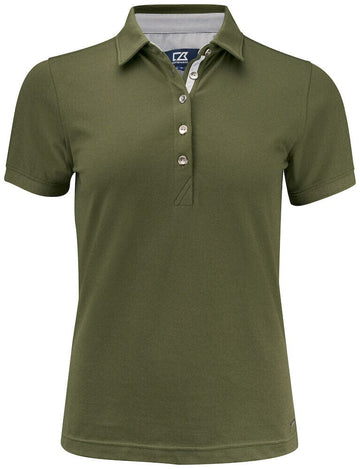 polo avantage premium -354421 Polo femme :minimum 5 pièces Cutter & buck Vert foncé XS 