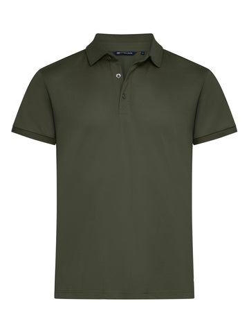 Polo eco virtue solid -354434 polo homme : minimum 5 pièces Cutter & buck Vert foncé S 