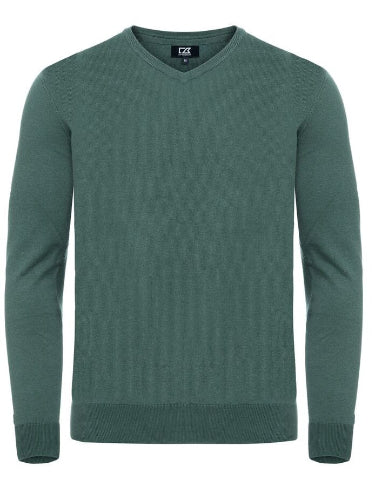 Pull oakville col V - 355418 Pull homme:minimum 5 pièces Cutter & buck Pine vert S 