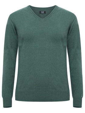 Pull oakville col V - 355419 Pull femme:minimum 5 pièces Cutter & buck Pine vert XS 
