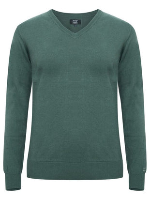 Pull oakville col V - 355419 Pull femme:minimum 5 pièces Cutter & buck Pine vert XS 