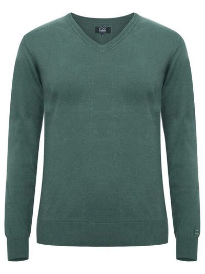 Pull oakville col V - 355419 Pull femme:minimum 5 pièces Cutter & buck Pine vert XS 