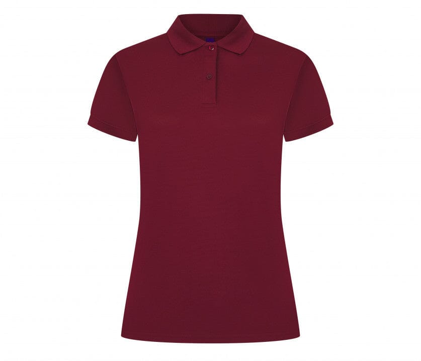 Polo personnalisé coolplus- H476 polo femme: minimum 5 pièces Henbury Bordeaux S 