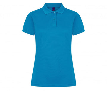 Polo personnalisé coolplus- H476 polo femme: minimum 5 pièces Henbury Saphire S 
