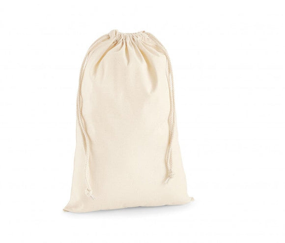Sachet en premium coton - WM216 sachet : 30 pièces minimum Westford Mill XS ( 14 x 20.5 cm ) Naturel 