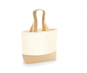 Sac shopping en toile de jute WM450 Sac shopping: minimum 10 pièces Westford Mill Tote:34x36x13cm 