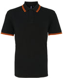Polo tipped - AQ011 polo homme : minimum 5 pièces Asquith & Fox Noir/orange S 