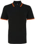 Polo tipped - AQ011 polo homme : minimum 5 pièces Asquith & Fox Noir/orange S 