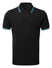Polo tipped - AQ011 polo homme : minimum 5 pièces Asquith & Fox Noir/turquoise S 