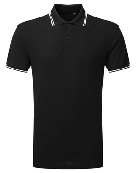 Polo tipped - AQ011 polo homme : minimum 5 pièces Asquith & Fox Noir/blanc S 