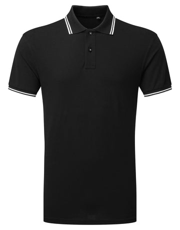 Polo tipped - AQ011 polo homme : minimum 5 pièces Asquith & Fox Noir/blanc S 