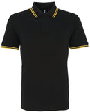 Polo tipped - AQ011 polo homme : minimum 5 pièces Asquith & Fox Noir/sunflower S 