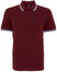 Polo tipped - AQ011 polo homme : minimum 5 pièces Asquith & Fox Bordeaux/sky S 