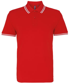 Polo tipped - AQ011 polo homme : minimum 5 pièces Asquith & Fox Rouge/blanc S 