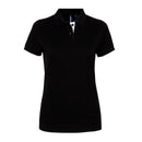 Polo contrasté -AQ022 Polo femme :minimum 5 pièces Asquith & Fox Black/white S 