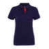 Polo contrasté -AQ022 Polo femme :minimum 5 pièces Asquith & Fox Marine/rouge S 
