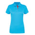 Polo contrasté -AQ022 Polo femme :minimum 5 pièces Asquith & Fox Turquoise/rouge S 