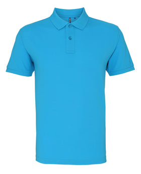 Polo organic coton - AQ082 polo homme : minimum 5 pièces Asquith & Fox turquoise S 