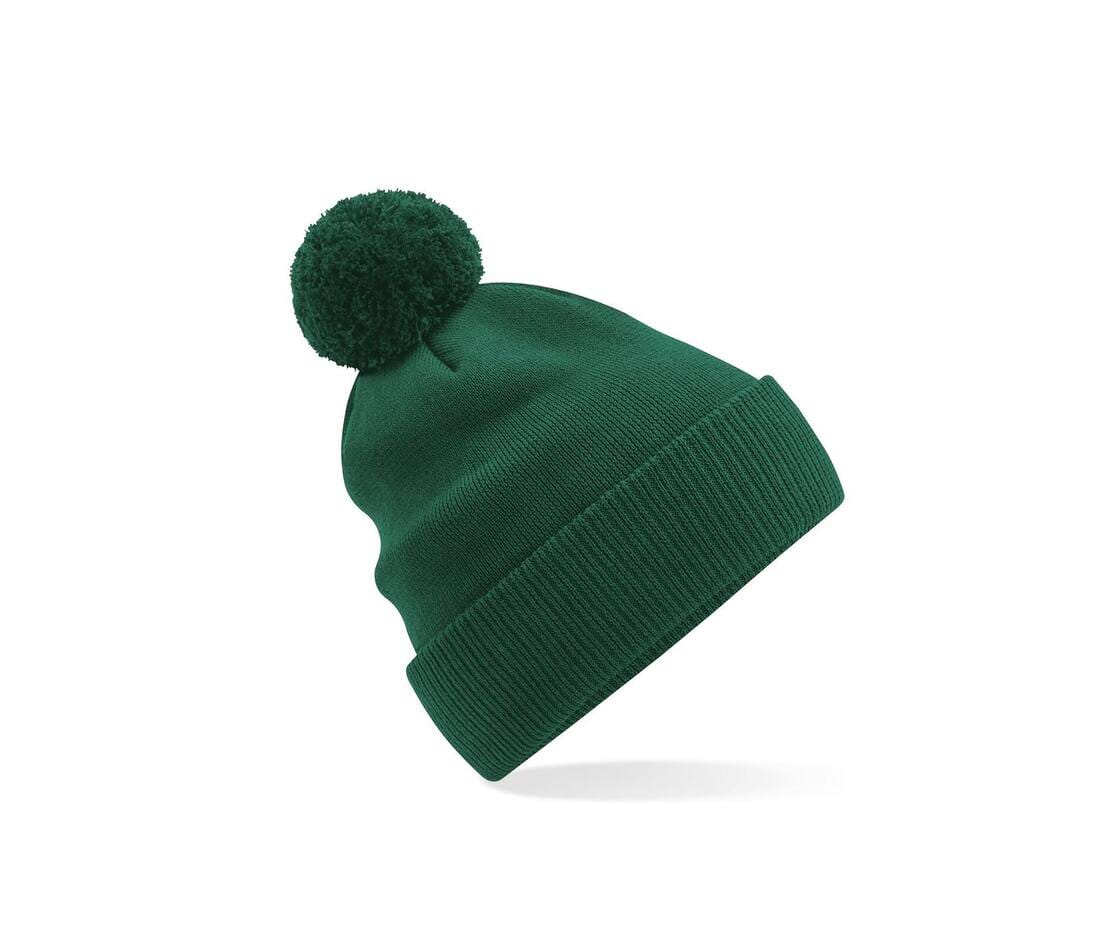 Bonnet Snowstar® en coton Bio B450N Bonnet adulte : minimum 50 pièces Beechfield Vert 