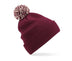 Bonnet Snowstar® bi-color -B450 Bonnet adulte : minimum 20 pièces Beechfield Bordeaux / off blanc 