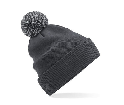 Bonnet Snowstar® bi-color -B450 Bonnet adulte : minimum 20 pièces Beechfield Graphite/ gris leger 