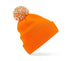 Bonnet Snowstar® bi-color -B450 Bonnet adulte : minimum 20 pièces Beechfield Orange/blanc 