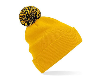 Bonnet Snowstar® bi-color -B450 Bonnet adulte : minimum 20 pièces Beechfield Or/noir 