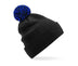 Bonnet Snowstar® bi-color -B450 Bonnet adulte : minimum 20 pièces Beechfield Noir/royal 