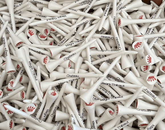 Tee biodégradable marquage shaft et cup vendu en vrac tee de golf: minimum 1000 pièces Biogolftee 