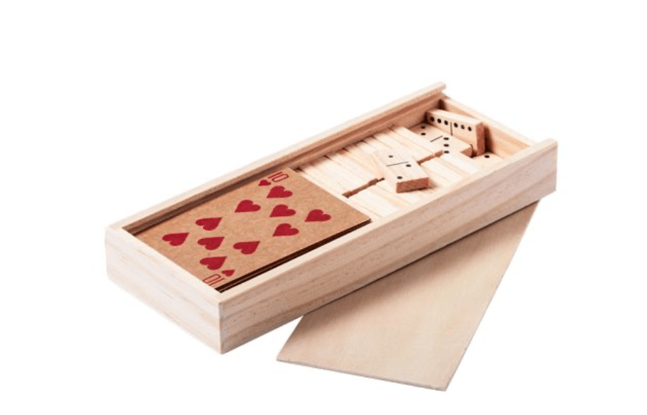 Coffret de jeux de carte et domino Jeux et loisir : minimum 20 pièces OP Bois 