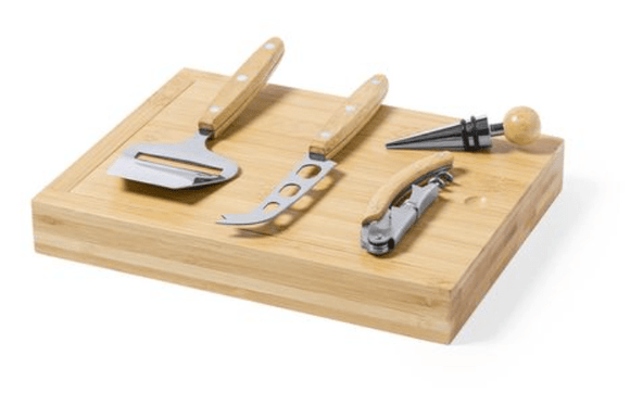 Coffret set à vin et fromage Cuisine et apéro: minimum 4 pièces OP Bois 