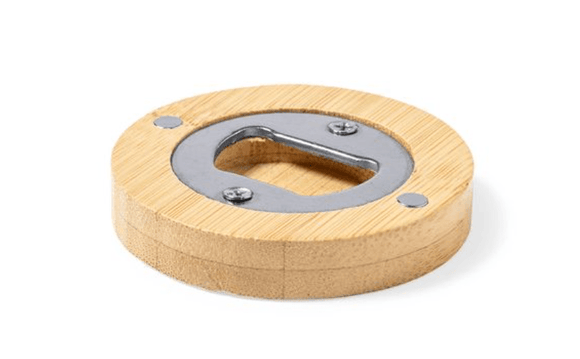 Ouvre bouteille magnétique en bambou Cuisine et apéro: minimum 50 pièces OP 