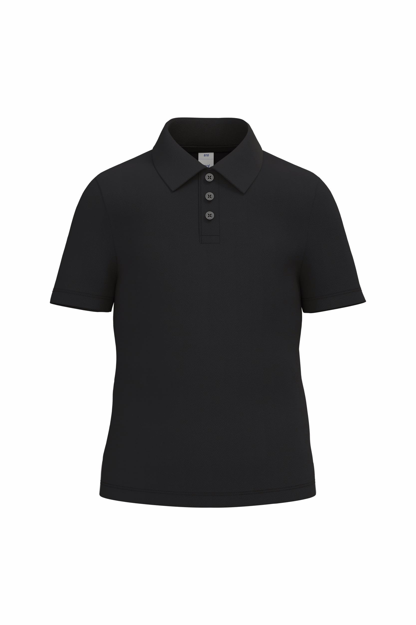 Polo EDG - maille piqué polo junior: minimum 10 pièces iDeal Basic Brand Noir 2/4 ans 
