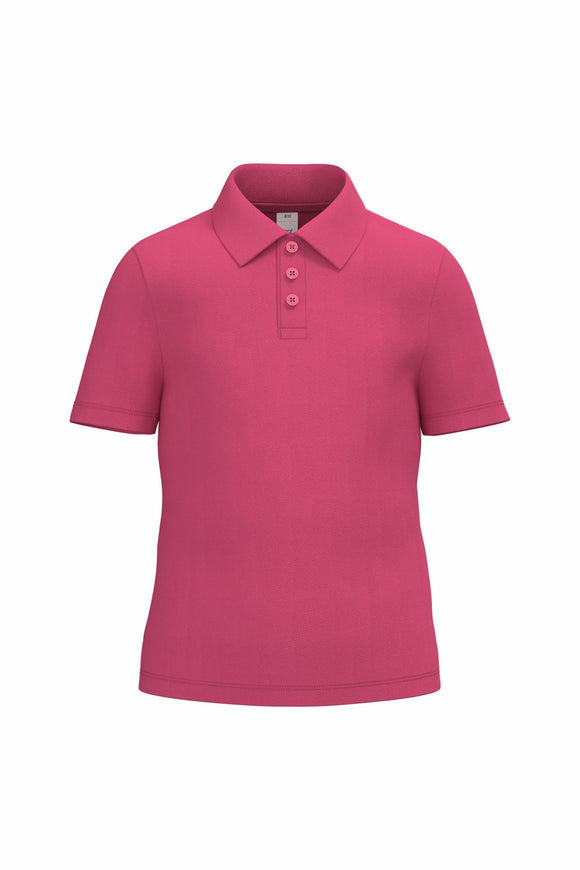 Polo EDG - maille piqué polo junior: minimum 10 pièces iDeal Basic Brand Fuchsia 2/4 ans 