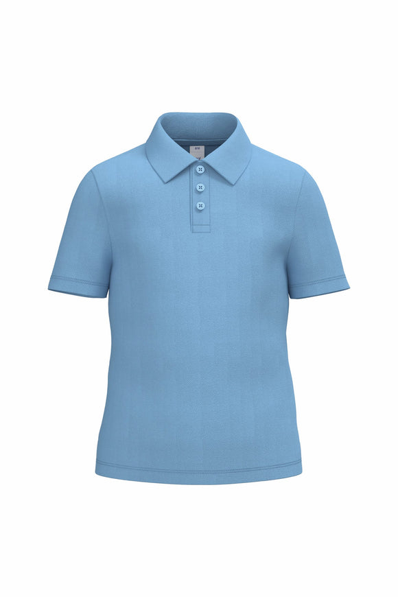 Polo EDG - maille piqué polo junior: minimum 10 pièces iDeal Basic Brand Sky 2/4 ans 