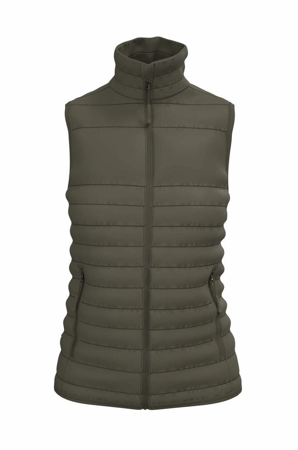Bodywarmer sans manche - IB6173 veste de golf: minimum 5 pièces iDeal Basic Brand Khaki XS 