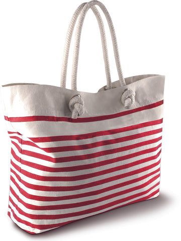 Sac de Plage - KI0242 Sac de plage : Minimum 5 pièces Kimood Rouge/ naturel 